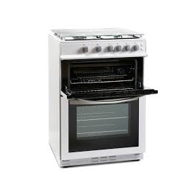 Montpellier MDG500LW 50cm Gas Double Oven in White