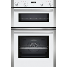 Neff N50 Built In Double Oven In White 