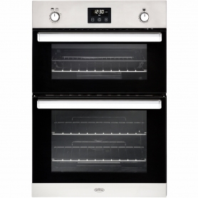 Belling Built In Gas Double Oven Stainless Steel