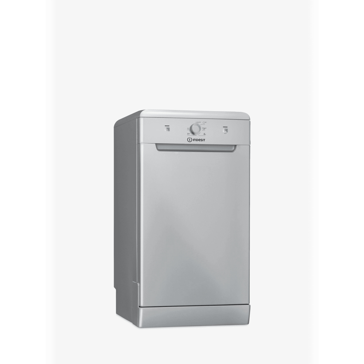 Indesit DSFE1B10SUK Slimline Dishwasher in Silver - 0